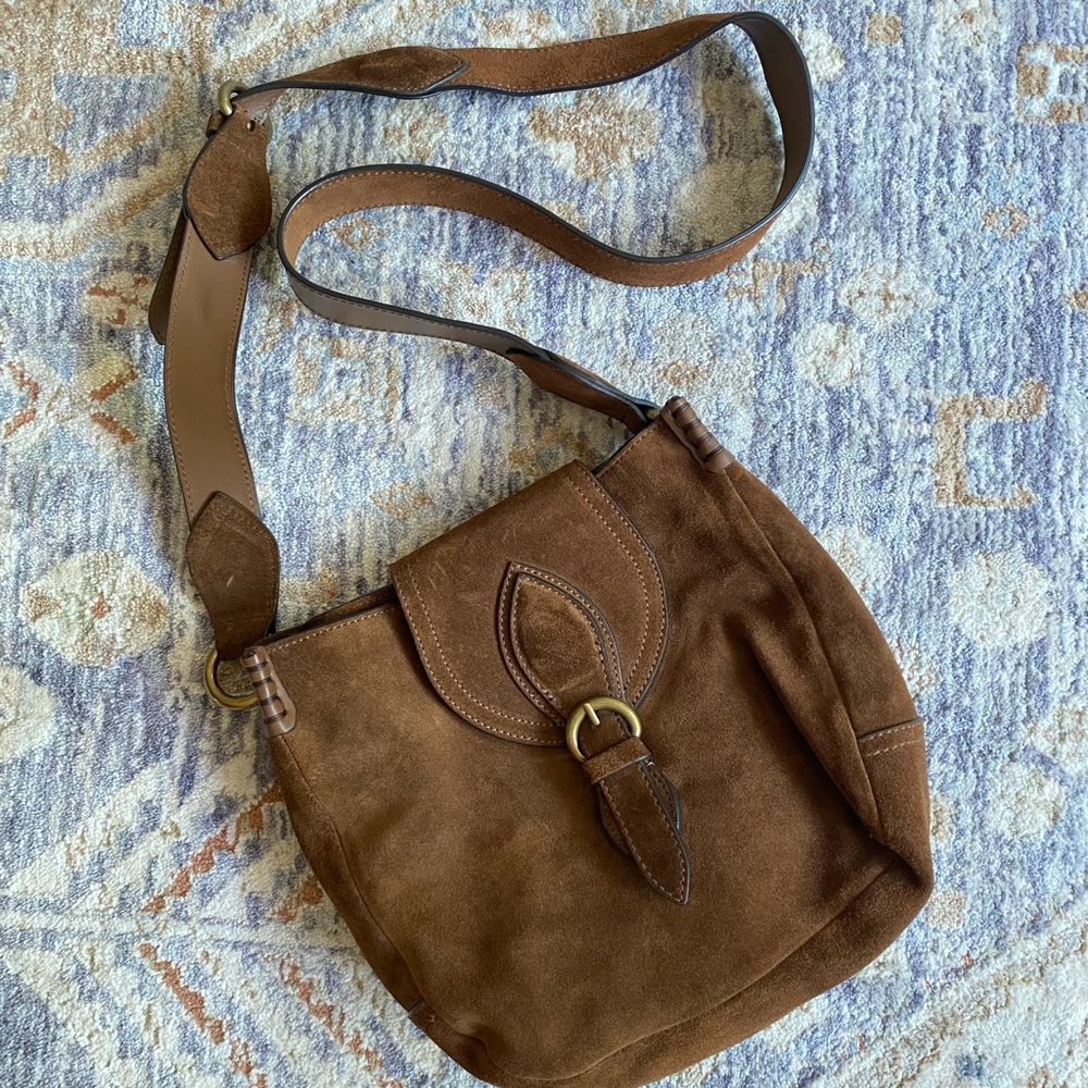 Massing Dutti suede saddle bag